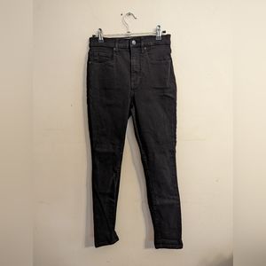 Everlane Highrise Black Skinny Ankle Jeans size 28
